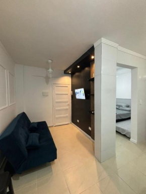 Apartamento à beira da praia em Praia Grande - todo equipado